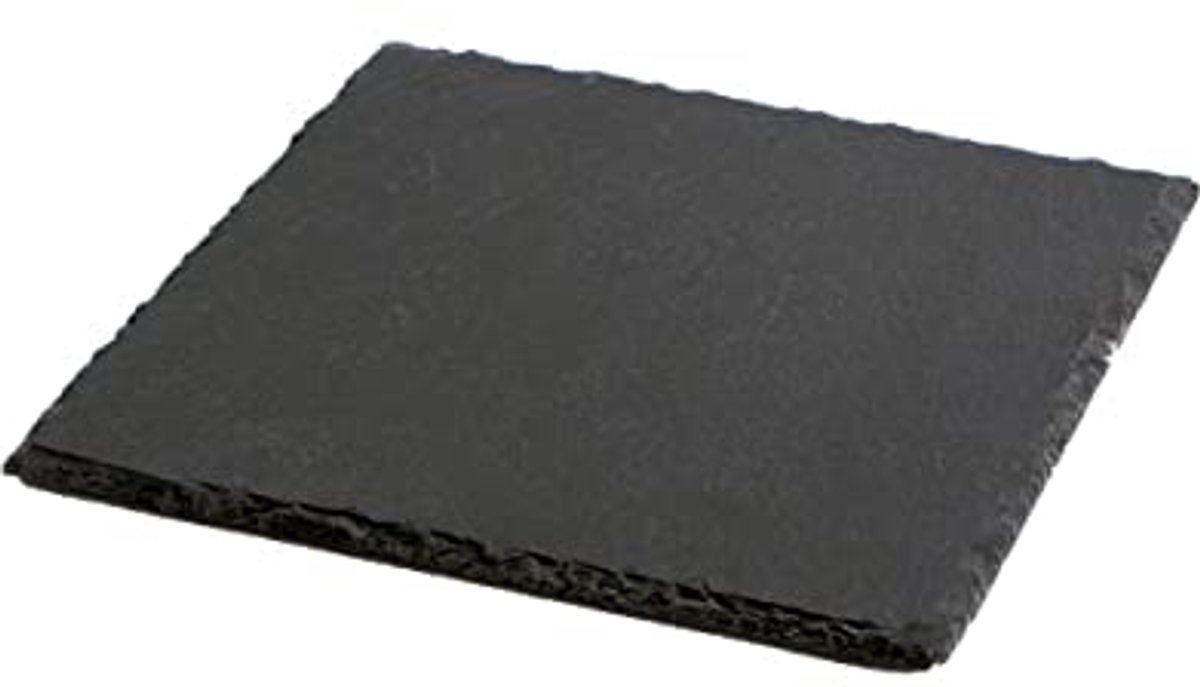 Leisteen bord, vierkant, 20 x 20 cm - Perfect voor decoratie en serviesservice