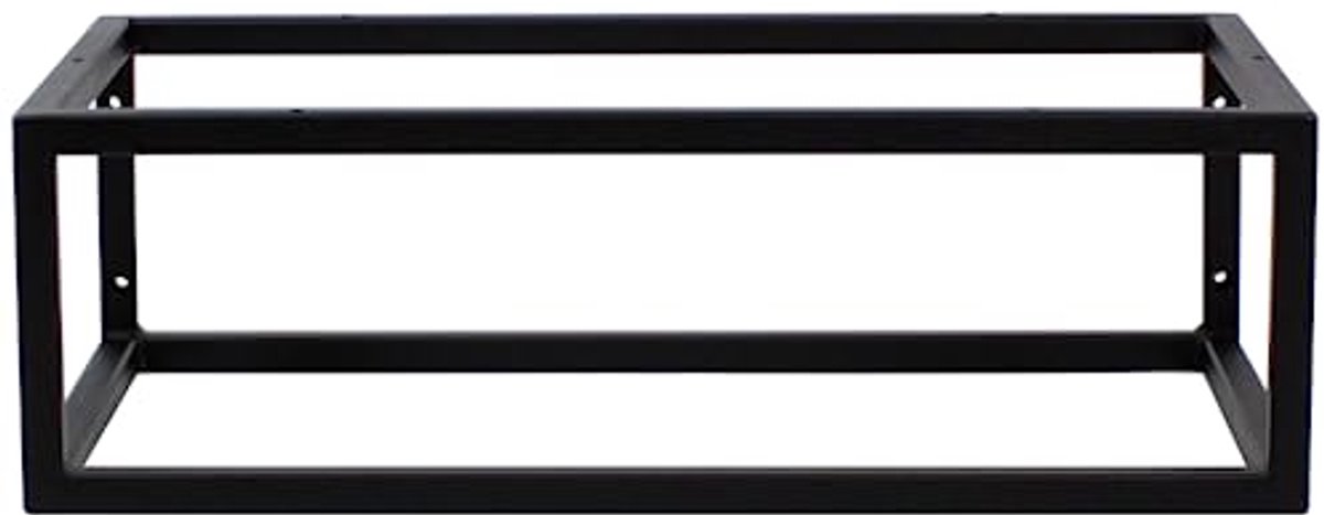 Moderne Wandconsole voor Wastafel met Matzwarte Afwerking - 60 x 35 x 19 cm