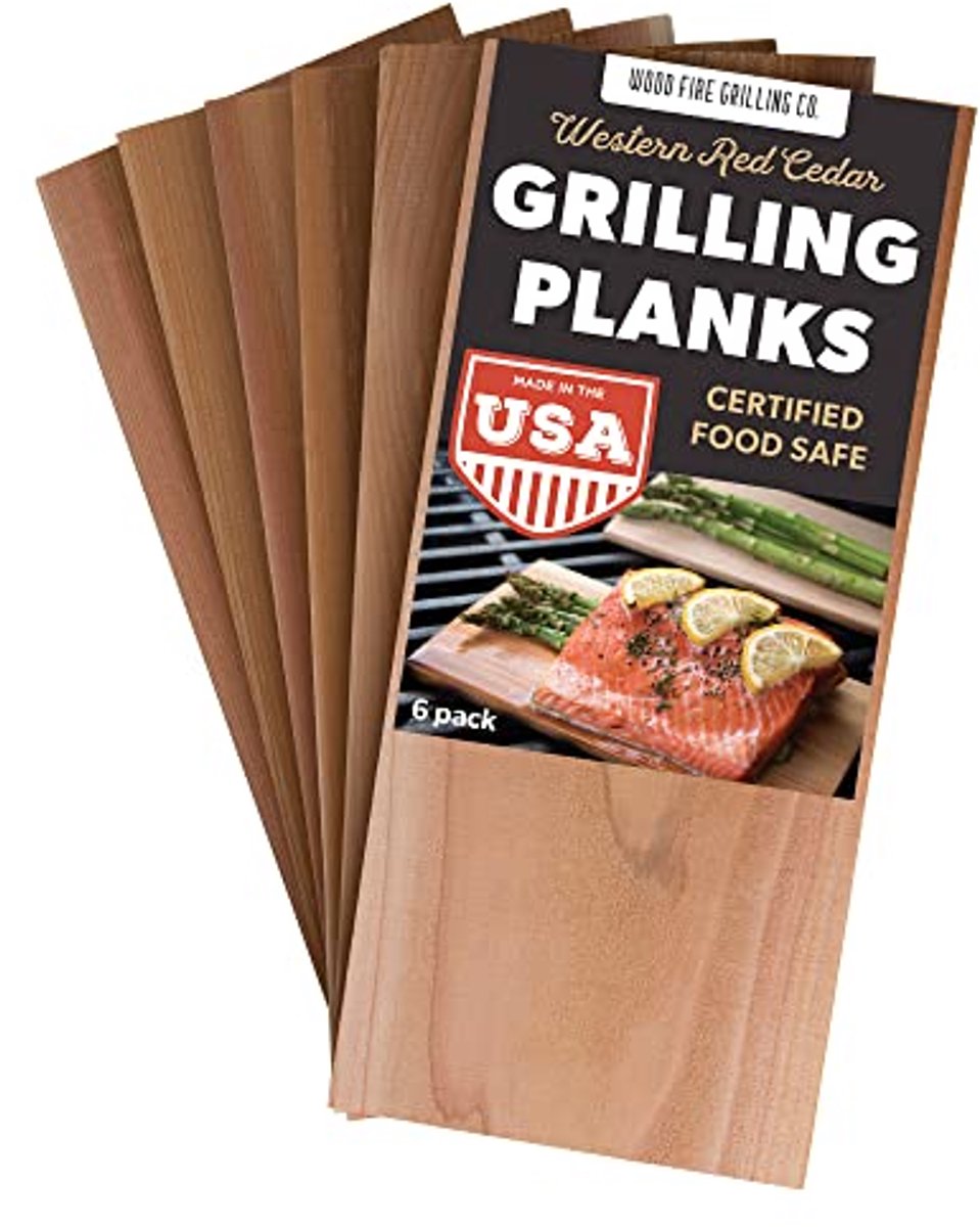 Cederhouten Grillplanken - Set van 6 voor een Rokerige Smaak