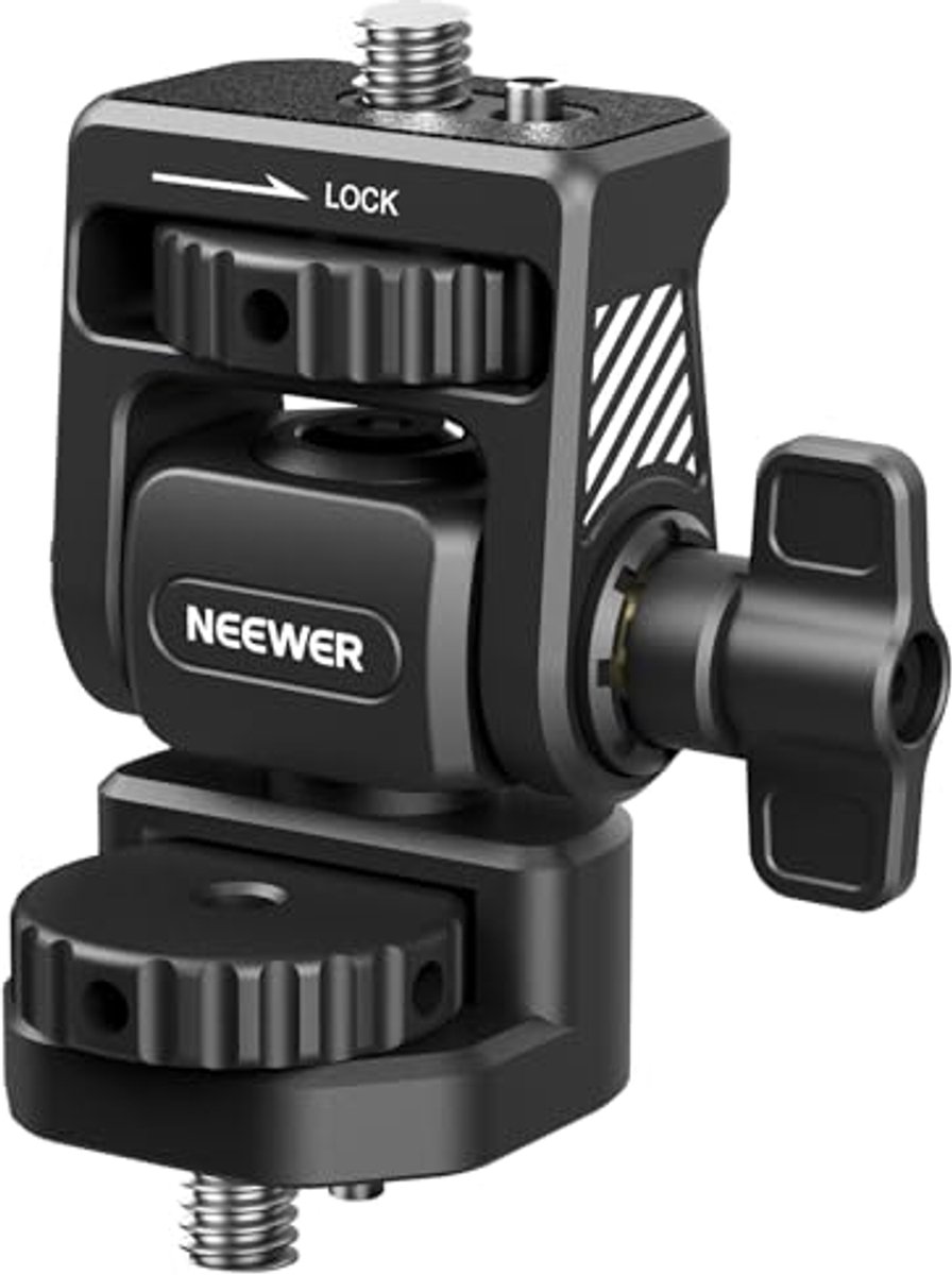 Image of 360° Draaibare Monitorhouder voor Cameramonitoren - Verstelbare Bevestiging met 1/4" Schroef