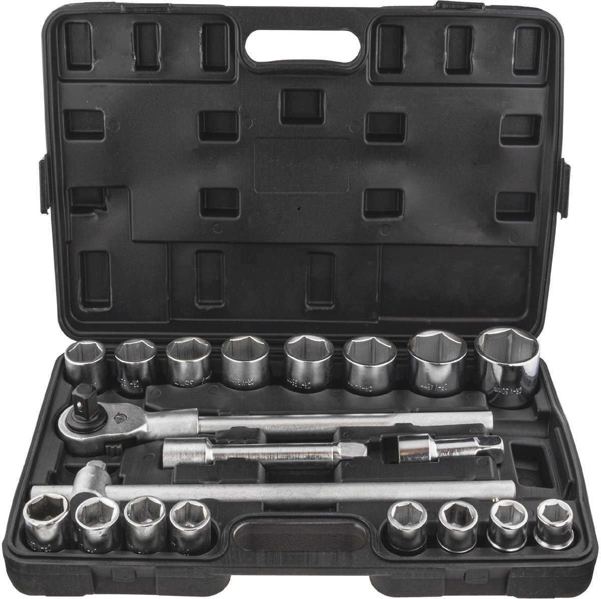 Grote Dopdoppen Set 3/4" CRV 21 Delig - Voor Vrachtwagens en Machines