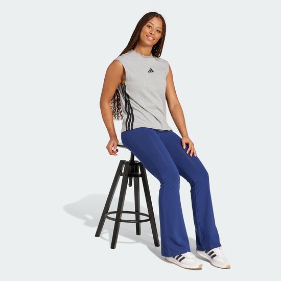 Adidas Sportswear Essentials Small Logo Flared Legging - Dames - Blauw van Merkloos — afbeelding 2