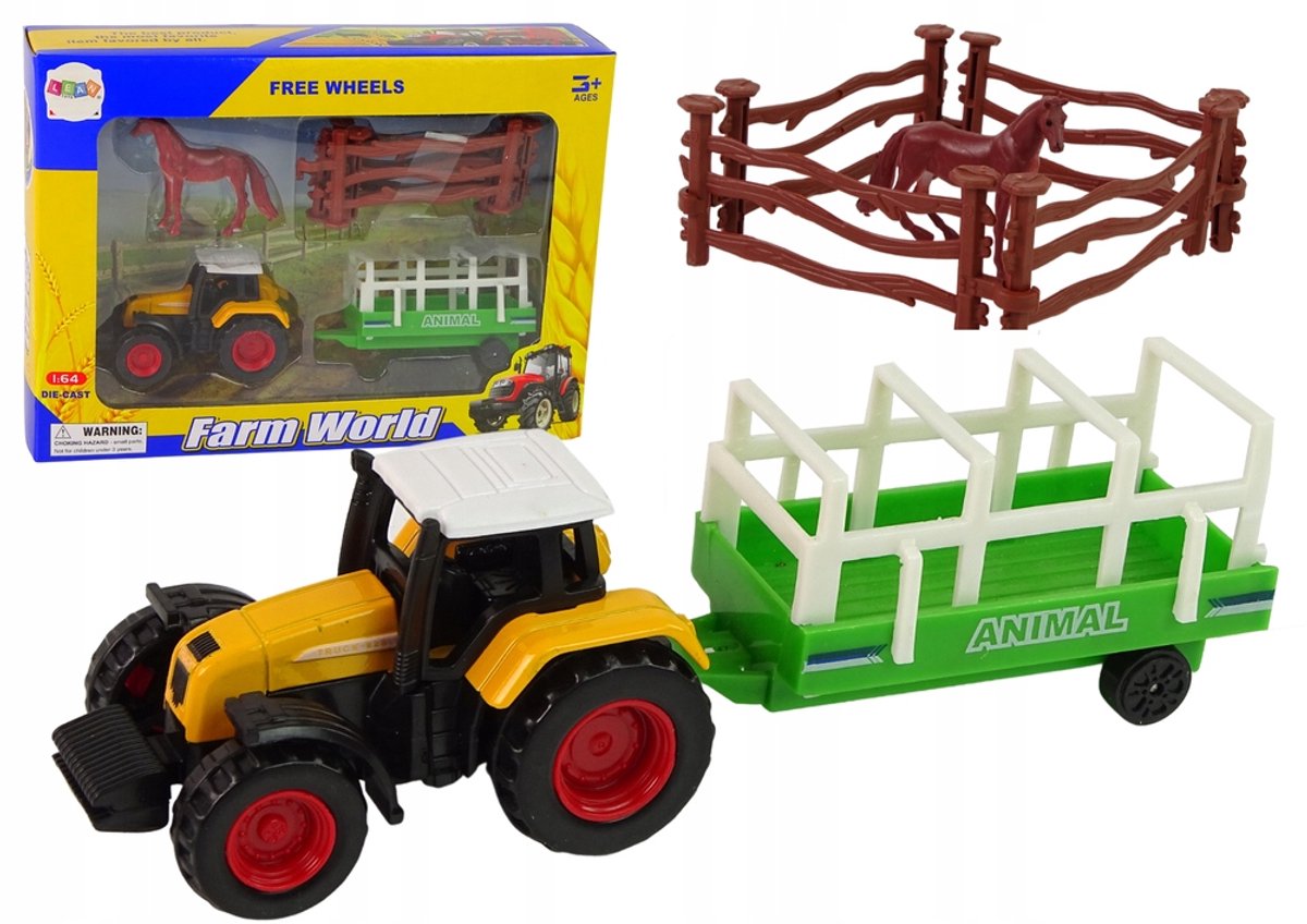 Boerderij Speelgoed Tractor Set met Aanhanger en Paard