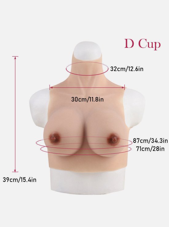 NOVMAX Faux Sein en Silicone Artificielle Prothèse Mammaires Plaques De