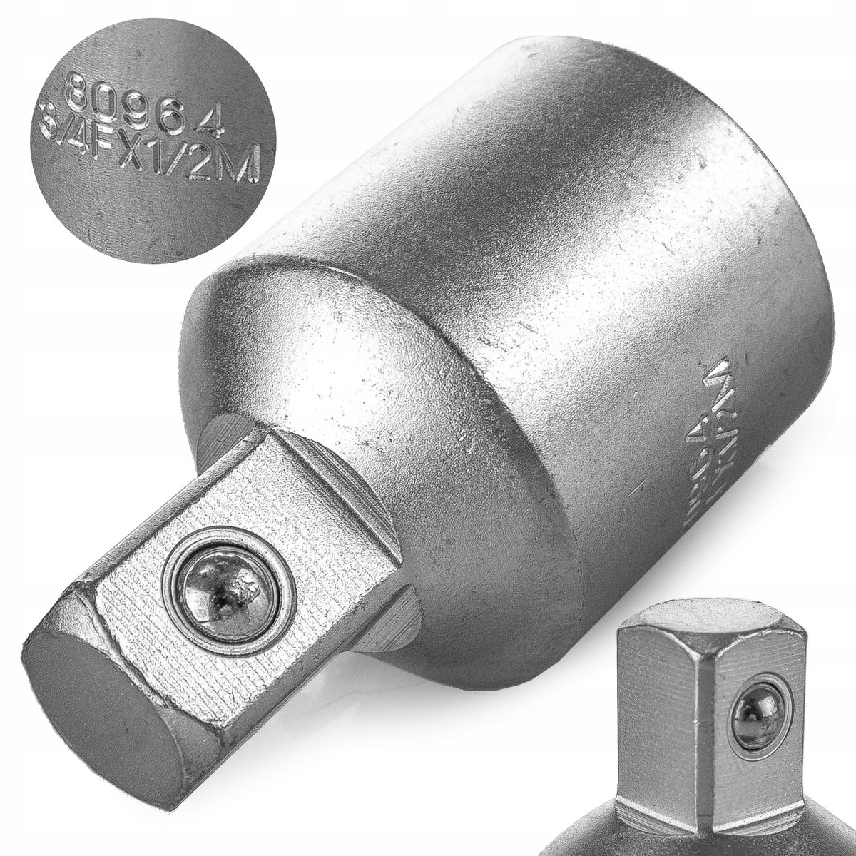 Adapter CrV 3/4" x 1/2" - Verloop voor Doppen
