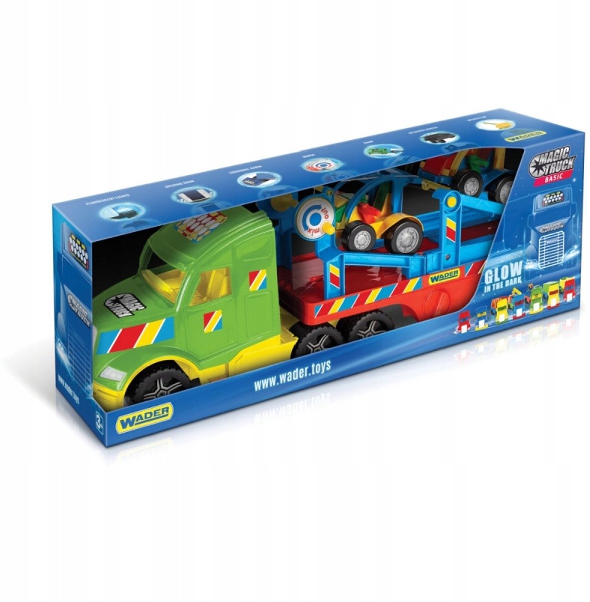 Magic Truck Basic Buggy Vrachtwagen met Trailer