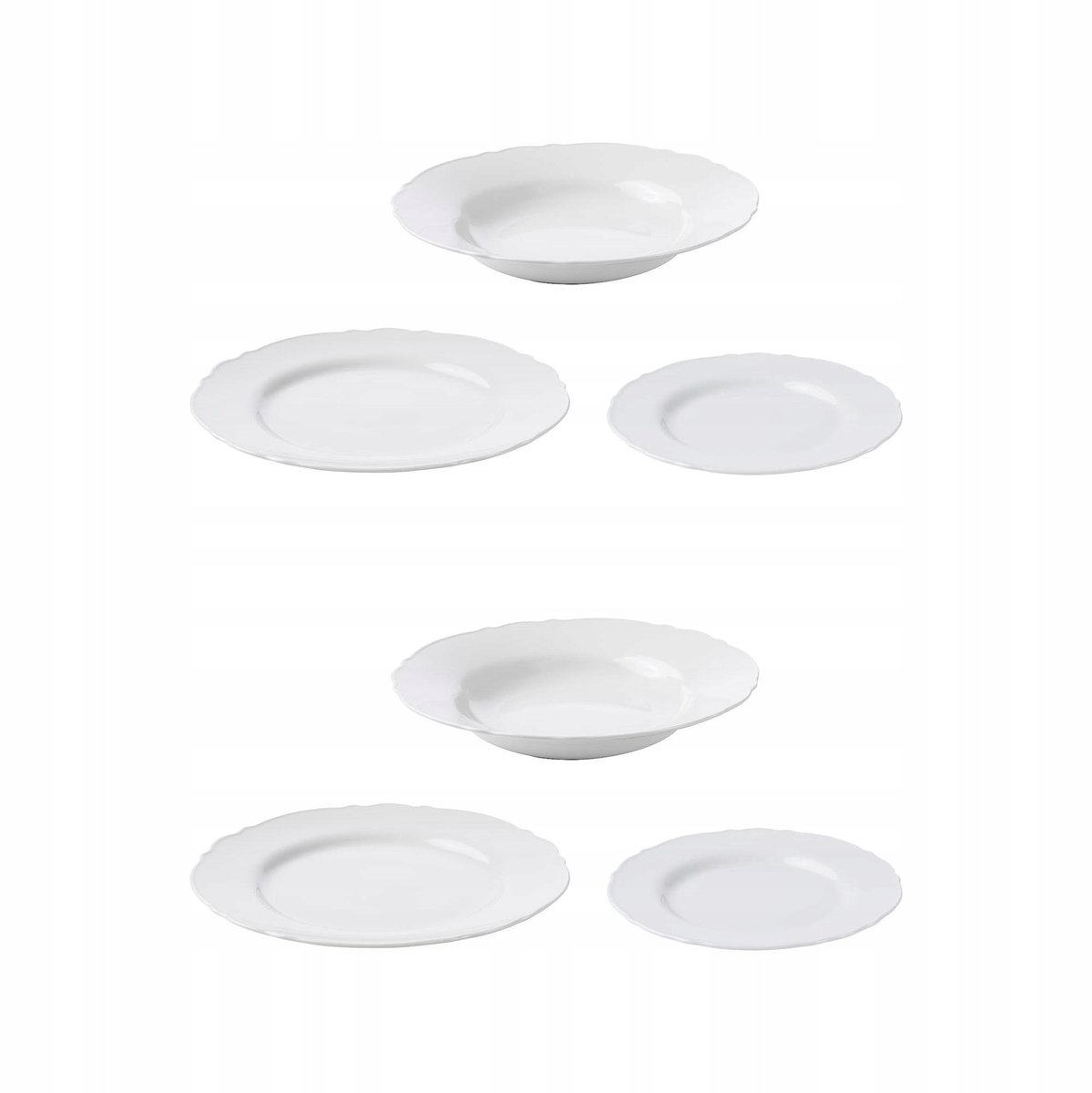 IKEA UPPLAGA Servies Wit Porselein - 18 Delig