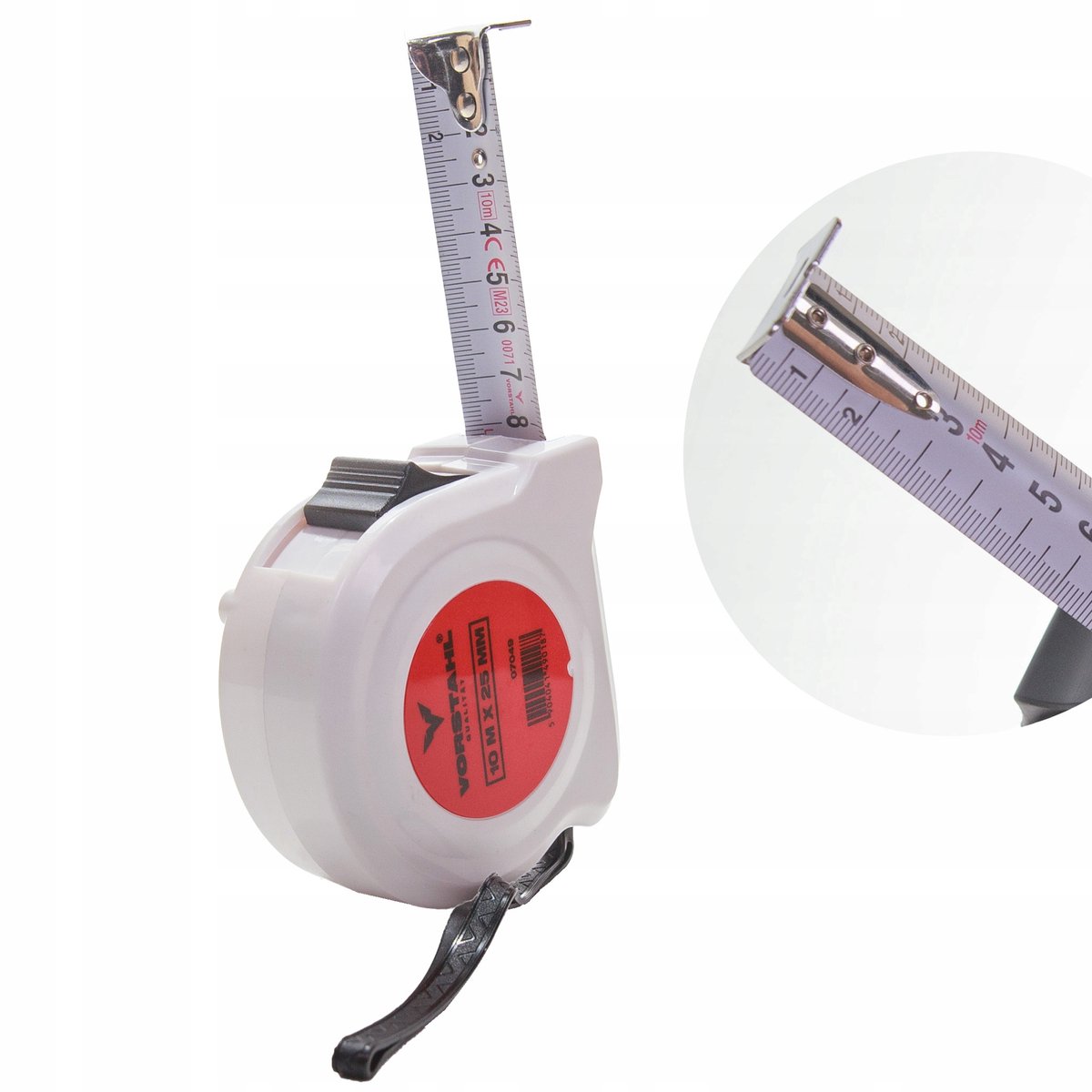 Universele Rolmaat 10m x 25mm, Dubbelzijdig Metrisch