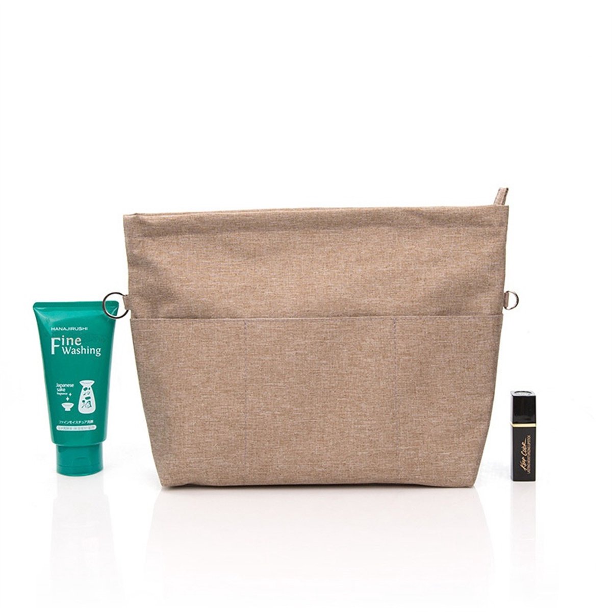 Ynkkvre -Organizer Extra Klein – 12 Vakken Bag in Bag – Compacte Tas in Tas met Sleutelhanger – Oxford Stof – Houdt Uw Tas Georganiseerd