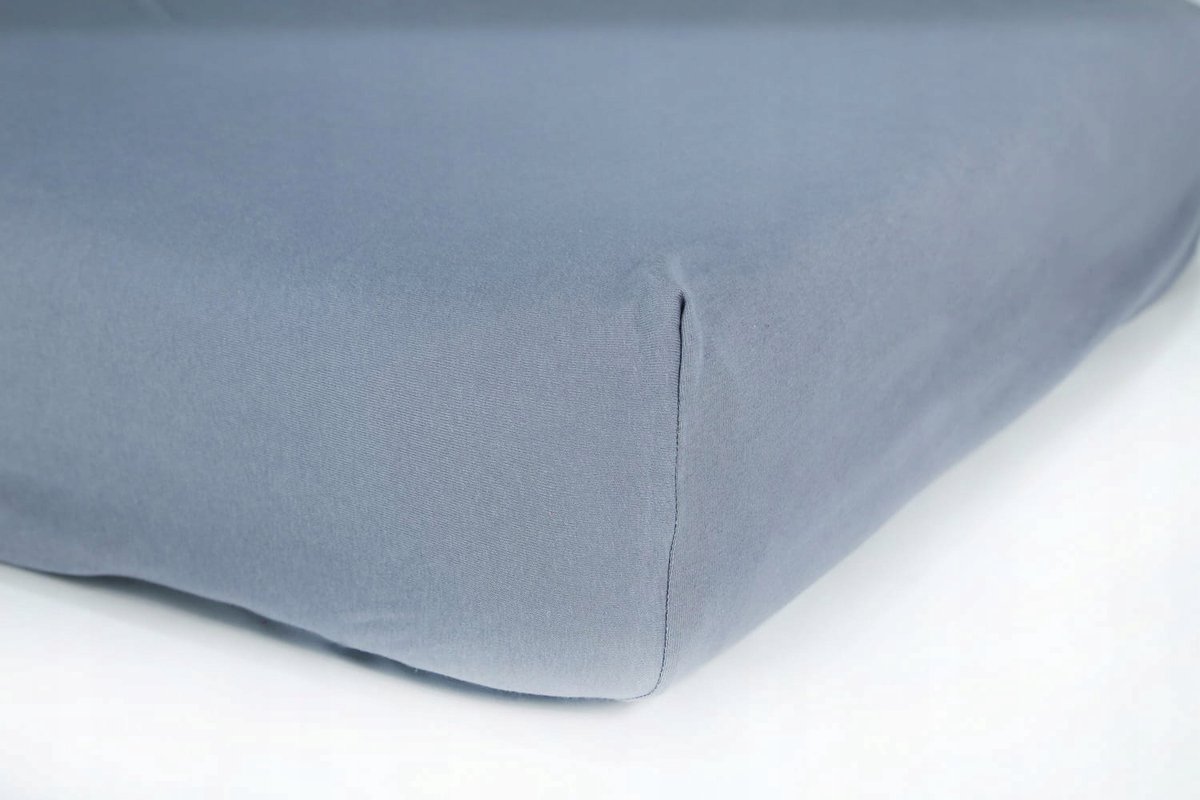 Jersey hoeslaken met elastiek 90x200 cm grijs