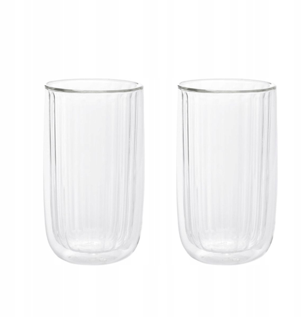 Homla Cembra Groove Glazen 350ml - Set van 2, Transparant