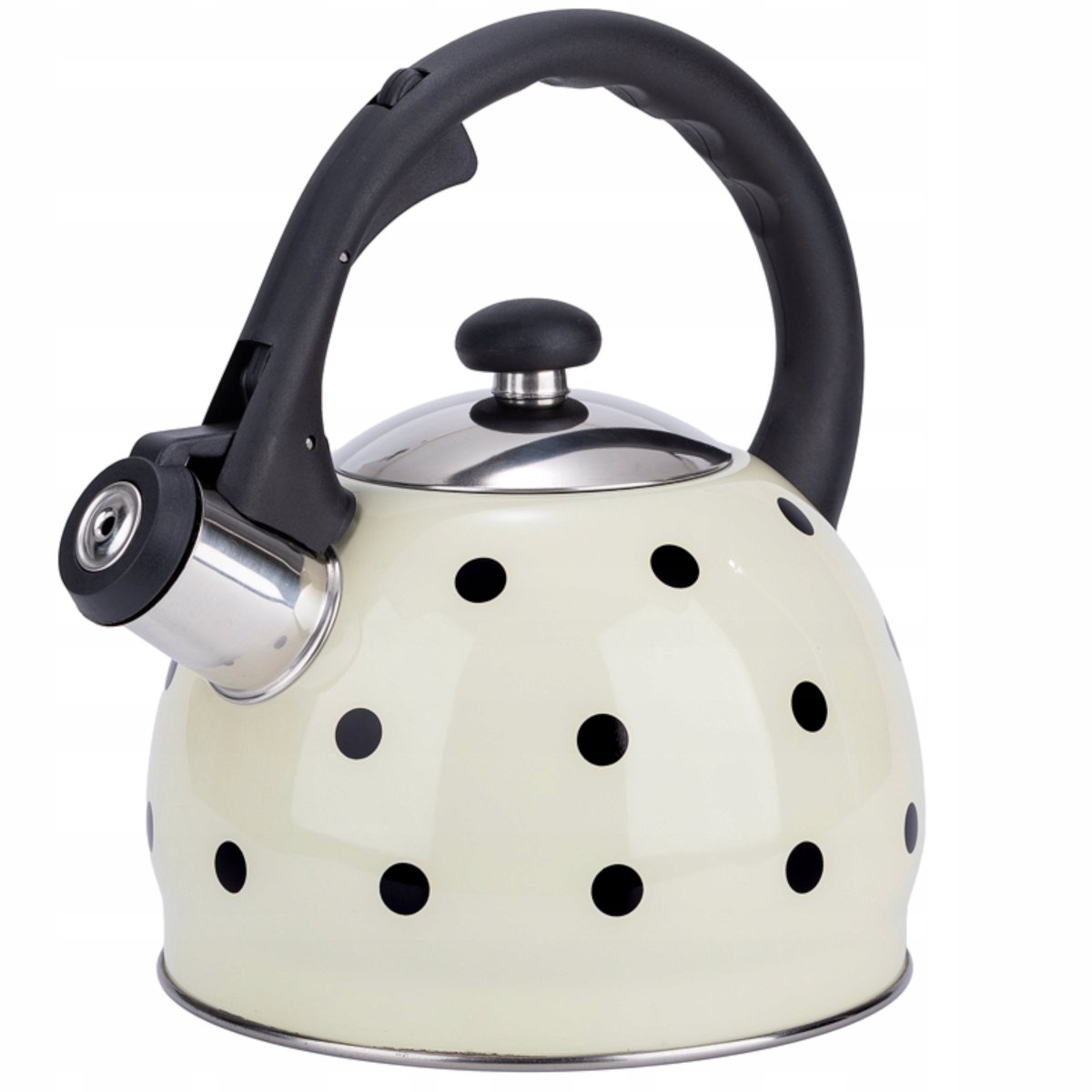 Elitehoff Stalen Waterkoker 2L met Fluitje - Crème