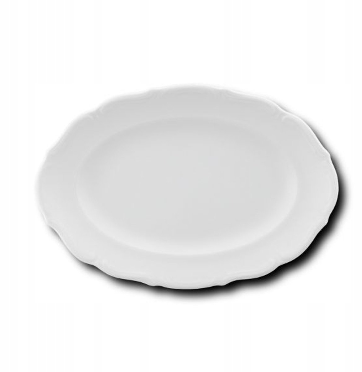 Ovaal Dienblad 33 cm Maria Teresa Wit Porselein