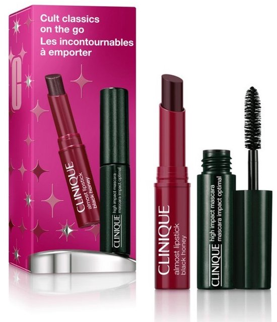 Clinique Cult Classics On The Go | 1,2 gr + 3,5 ml | Set 2 st: High Impact Mascara + Black Honey Mini Set