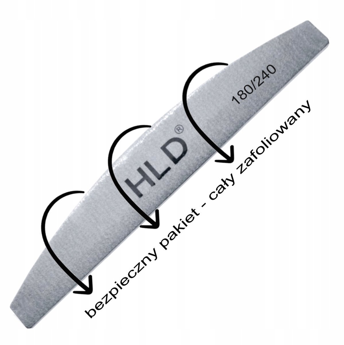 HDL Ngagevijl Bootvom 180/240 korrel - 5 noppen