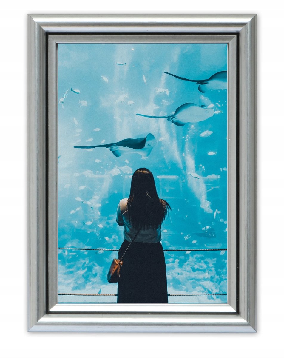 Houten Fotolijst Zilver B6 13x18 cm - Met Glas