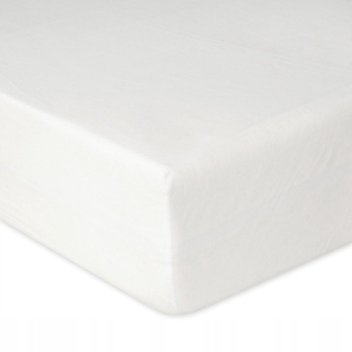 Jersey hoeslaken met elastiek 180/190x190/200x30 cm wit