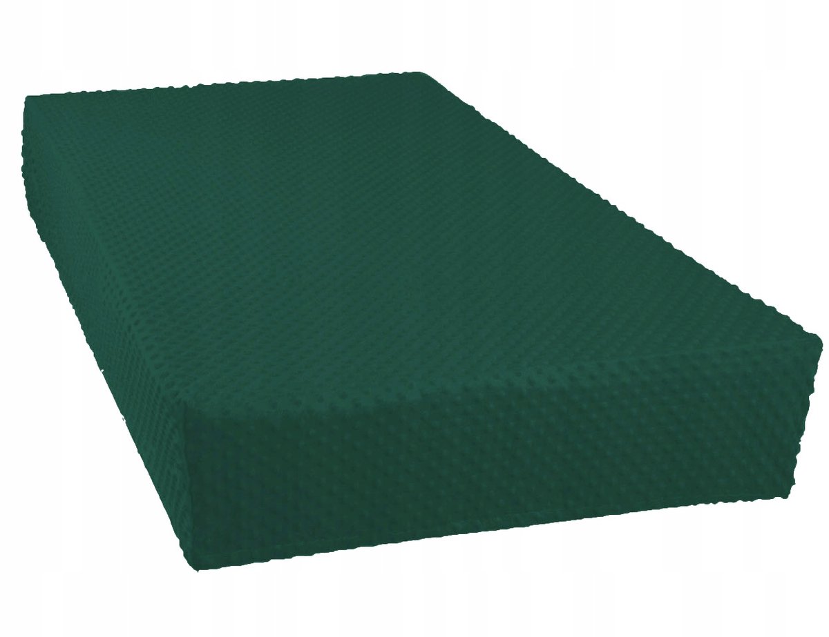 Groen Minky Hoeslaken met Elastiek 140x200cm - Zacht & Duurzaam