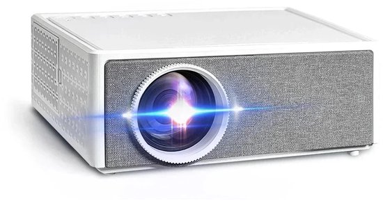 Alincoo - E700 - Beamer - Projector Beamer - Mini Meamer - 4k - Full HD 1080P - 1920x1080dpi - Automatische focus - 5G - met WiFi - 28000 Lumens - Wit