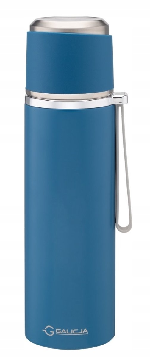 Astrid RVS Thermos 460ml Blauw - Dubbelwandig, Lekvrij