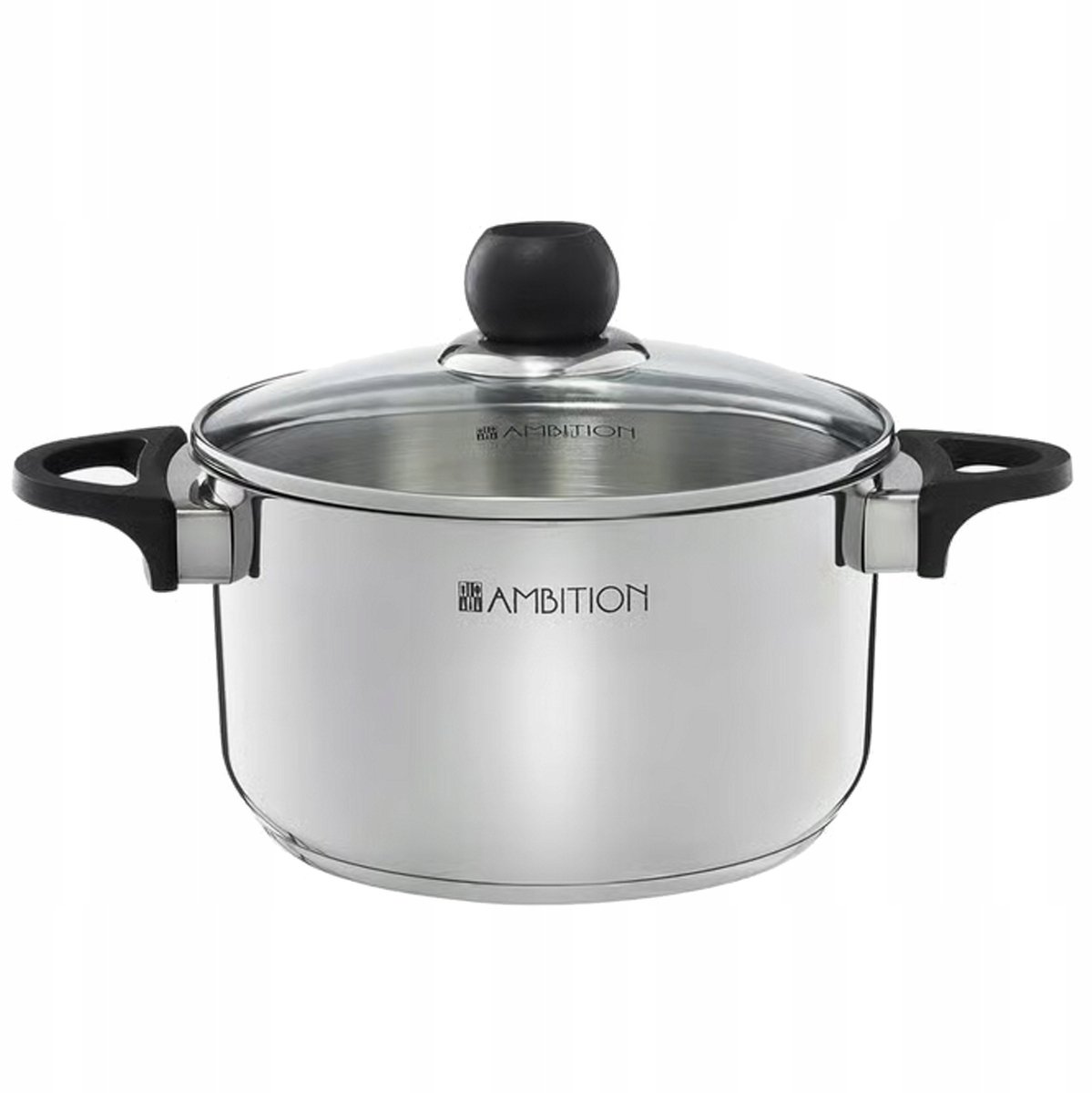 Ambition Vikos Pan 3.6L met Deksel - RVS, Inductie Geschikt