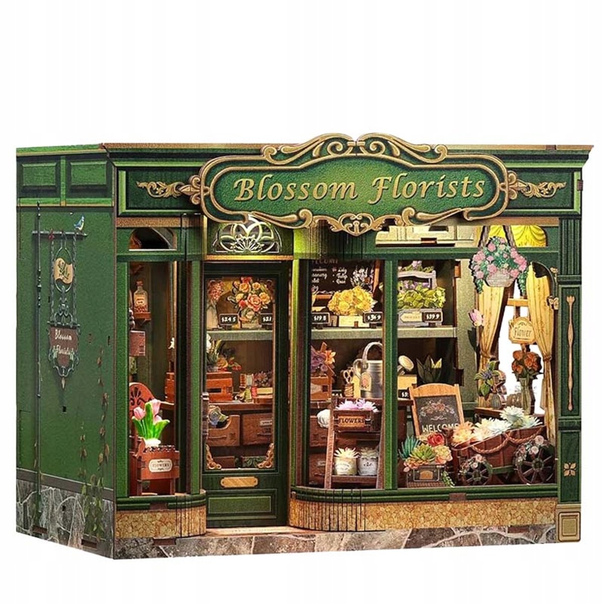 3D Boek Nook Bouwpakket Bloemenwinkel - Creatieve Hobby