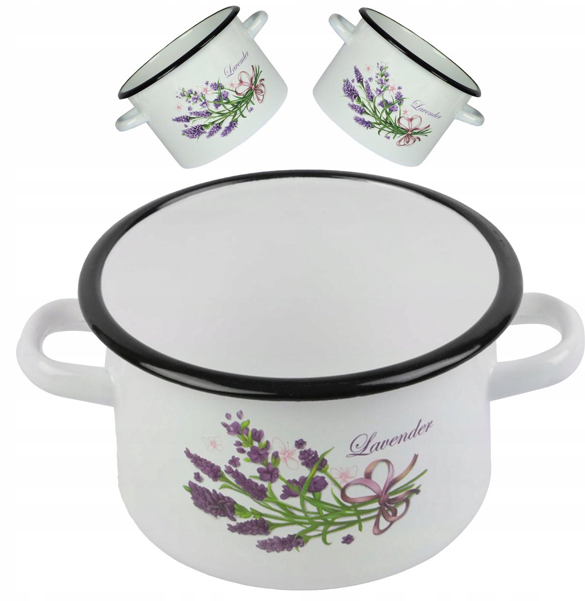 Traditionele Emaille Pan Lavendel 4,5L 20cm - Kwaliteit & Stijl