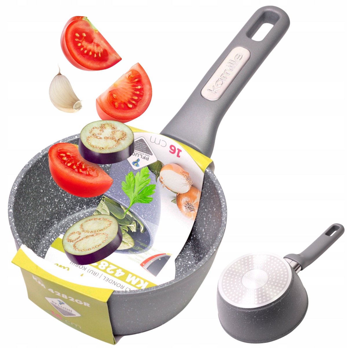 Kamille Granit Pan 1.2L - Geschikt voor Inductie