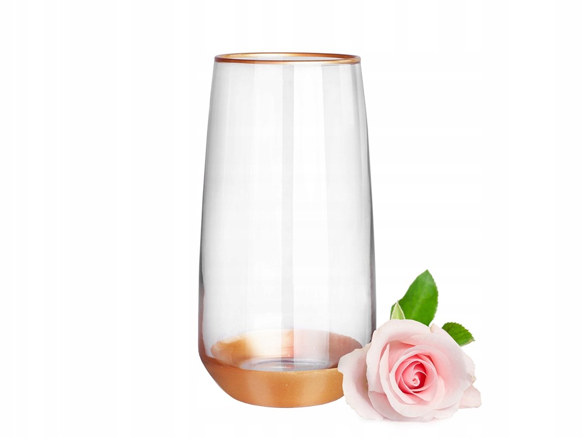 Handgedecoreerde Gouden Glas 430ml - Elegant en Stijlvol