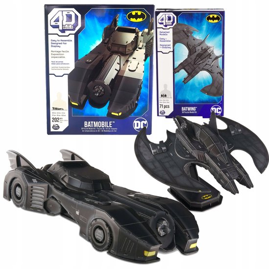 Batman 4D Bouw Batmobile en Batwing puzzelset