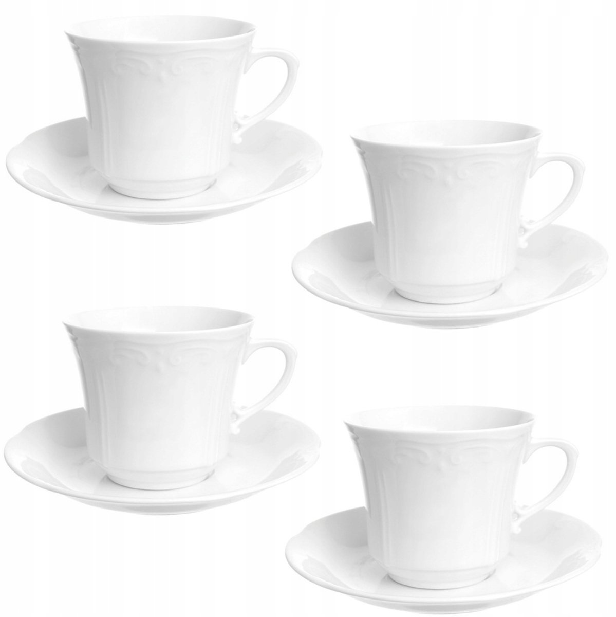 Porseleinen Koffieservies Kamelia 4 personen, 8 delig