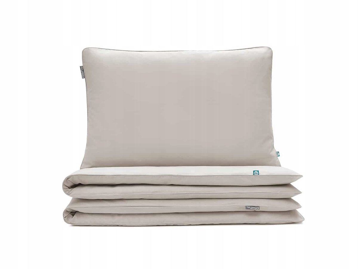 Basic beige dekbedovertrekset 200x200 cm + 2x 80x70 cm katoen