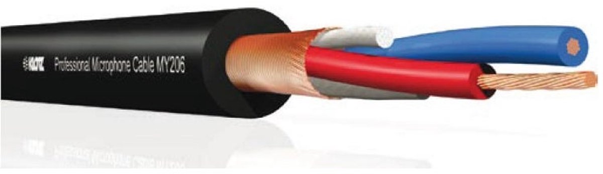 Klotz MY206SW audiokabel, 2x 0.22 mm², ø 6.15 mm, 100 m