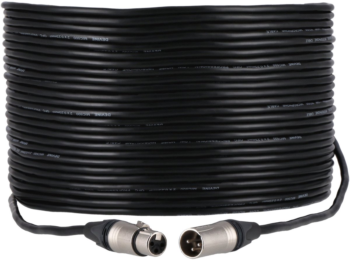Devine MIC500N/20 XLR microfoon- en signaalkabel 20 meter