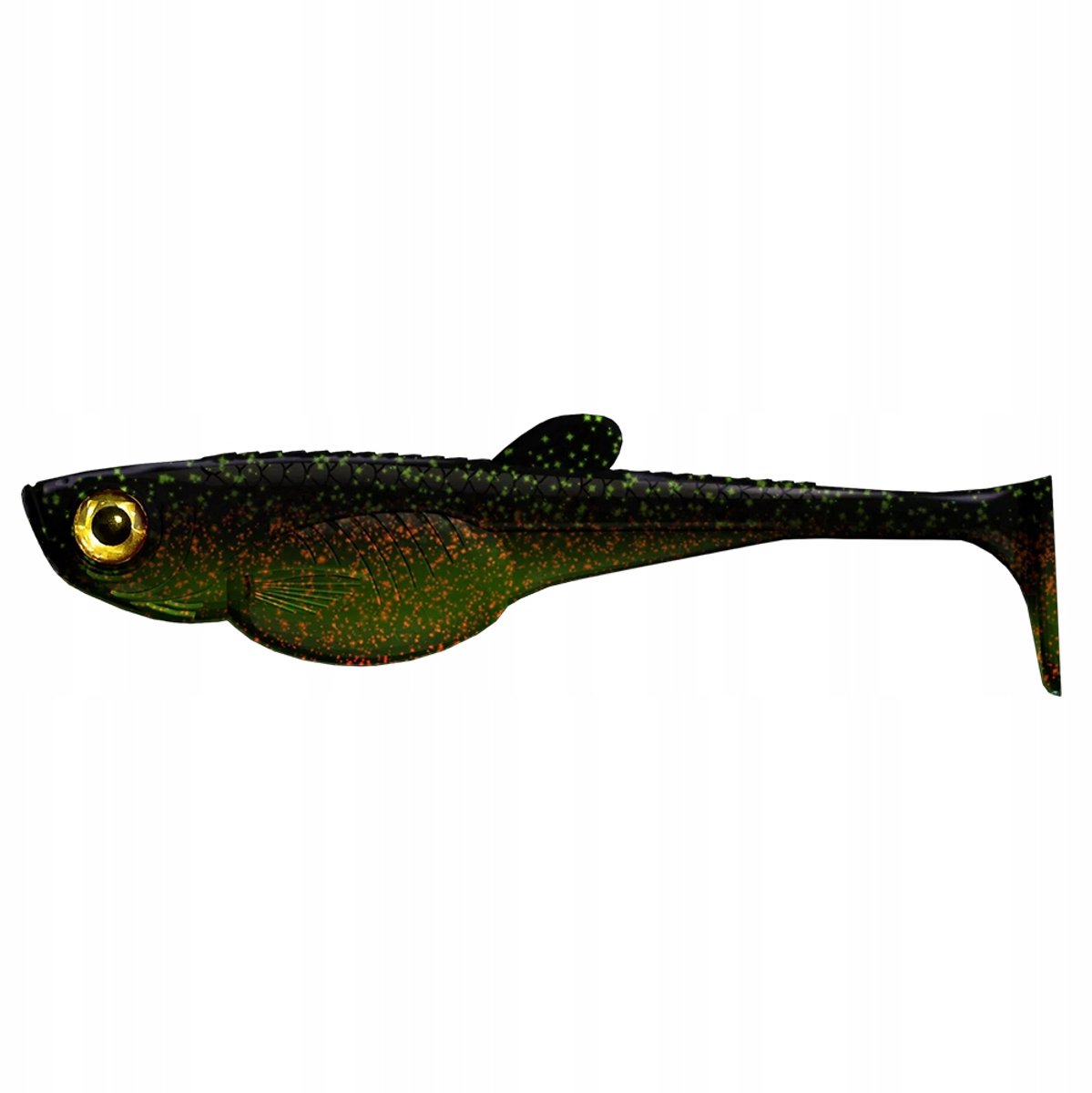 Libra Lures Embrion Shad 2" 032 Motorolie Groen - 10 stuks
