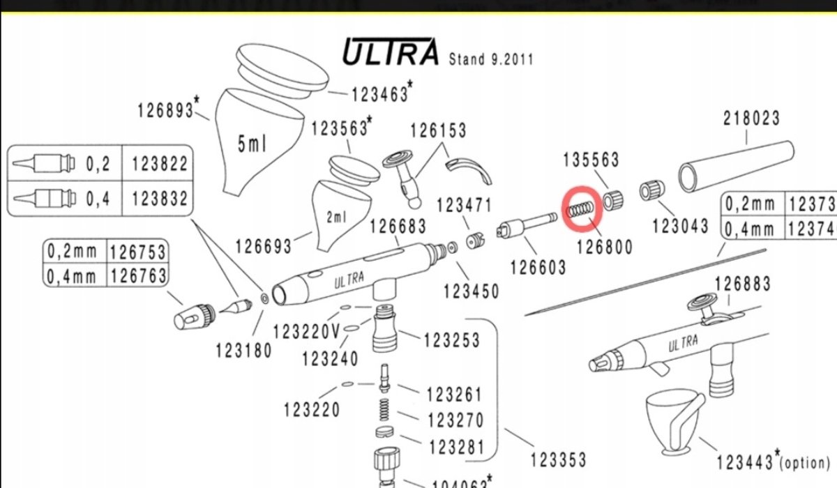 Harder & Steenbeck ULTRA Naaldveer voor Spuitpistolen