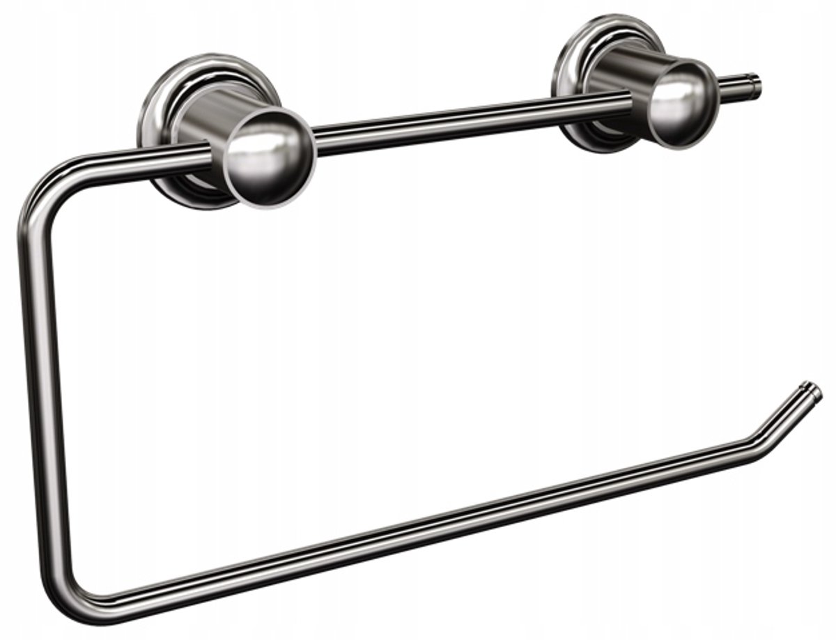 Andex XL Papieren Handdoekhouder - Wandmontage, Messing, Chroom