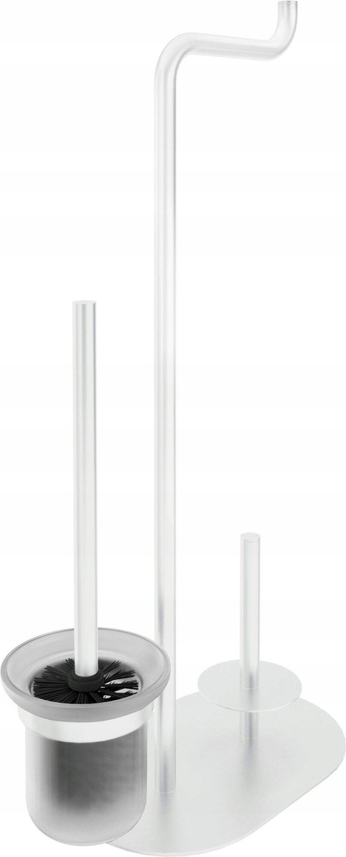 Voor ADI A732 Toiletrolhouder met WC Borstelhouder - Wit Mat