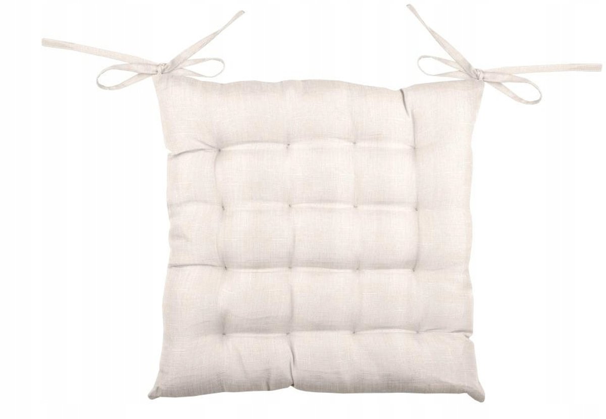 Decoratieve Stoelkussen 40x40 cm Beige - Zacht en Stijlvol