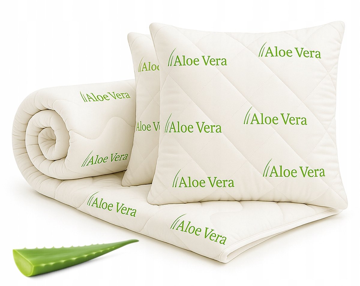 All-Season Dekbed & Kussen Set Aloe Vera 140x200cm