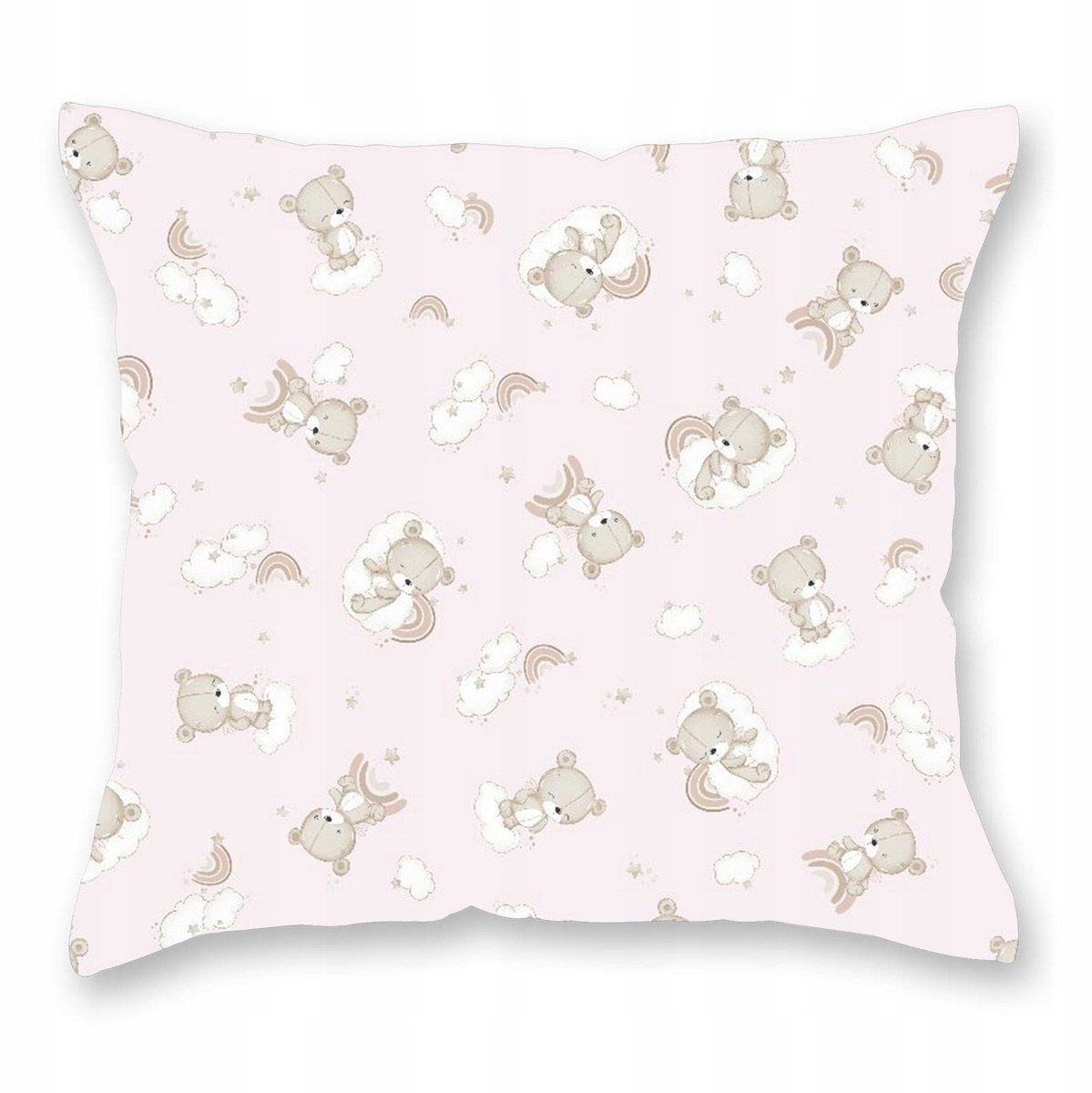 Kinder Kussensloop 40x40 cm Katoen Roze Beren