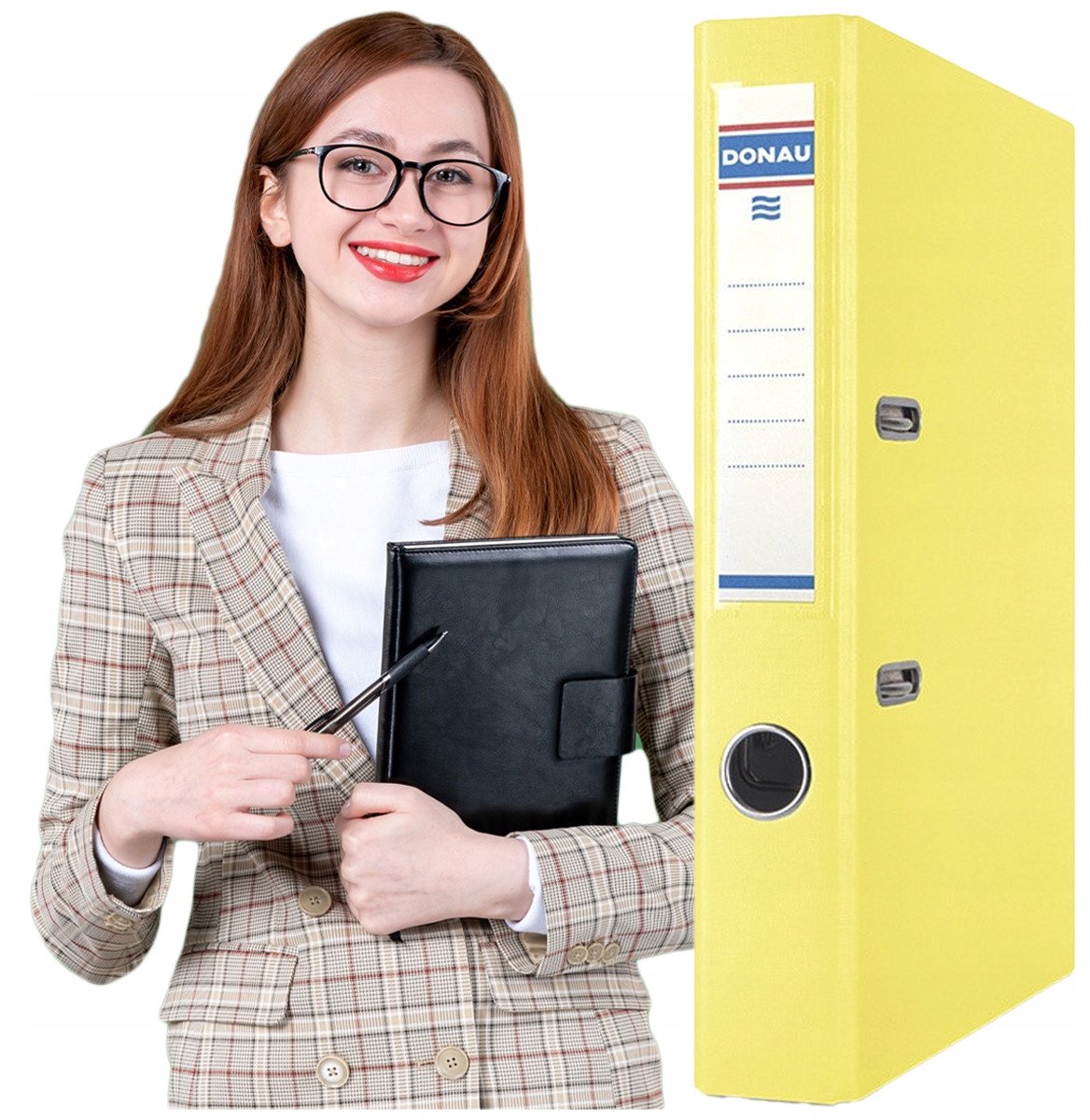 DONAU Master A4 Ordner 50mm Geel - Documentenorganizer