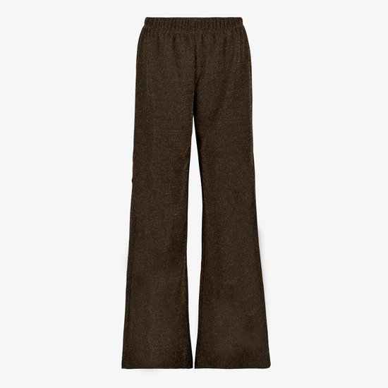 Pantalon large pour femme TwoDay, noir et or - Taille XL