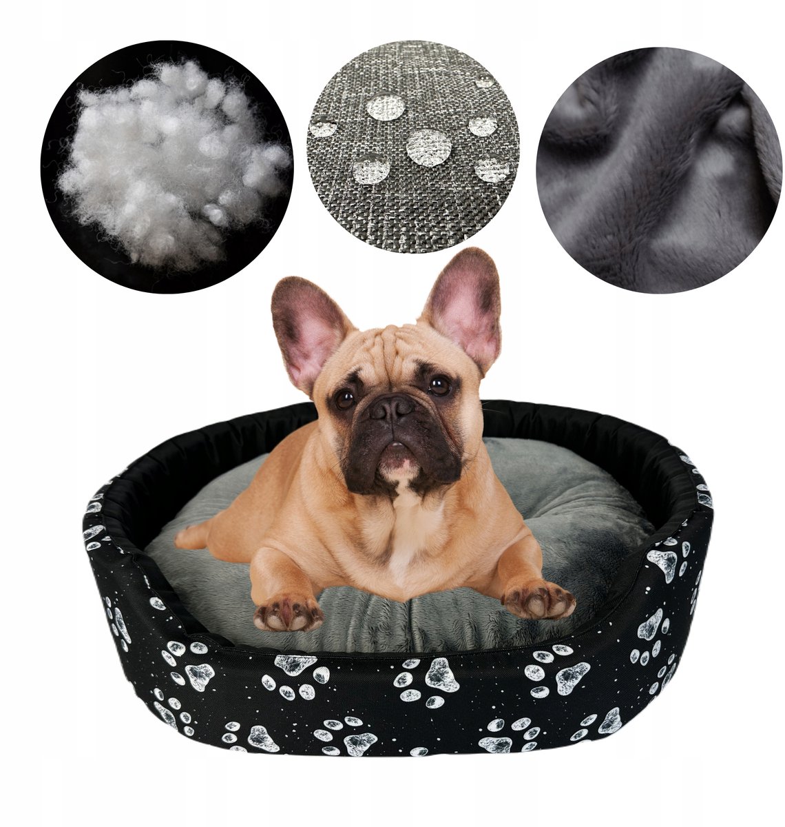 Waterdicht Hondenkussen Kattenmand M 57x48cm - Comfortabel & Makkelijk Schoon
