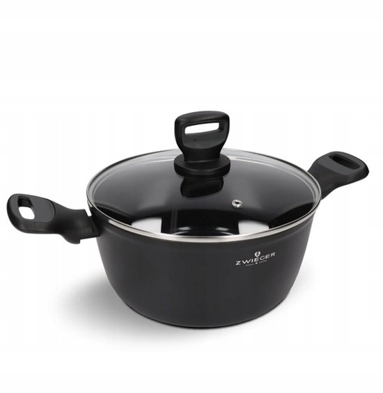 MasterPro Smart pannenset, 3 stuks, 16, 20 en 24 cm, set met 3 beschermers, gesmeed aluminium, anti-aanbaklaag, ergonomische handgrepen Soft Touch, geen PFOA No Lead No CADMIO