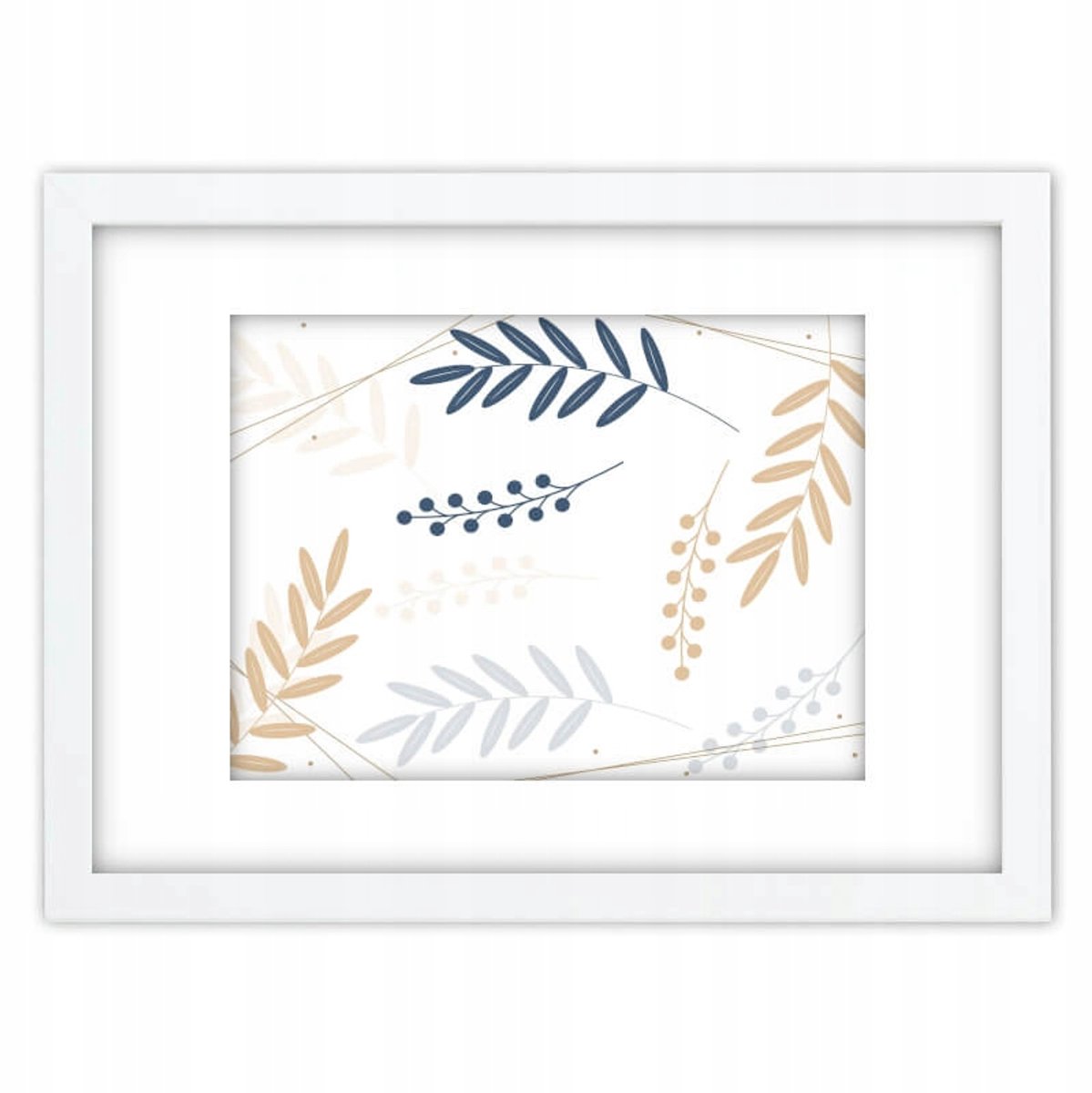 Witte Fotolijst 25x25 cm met Passepartout (15,5x15,5 cm)