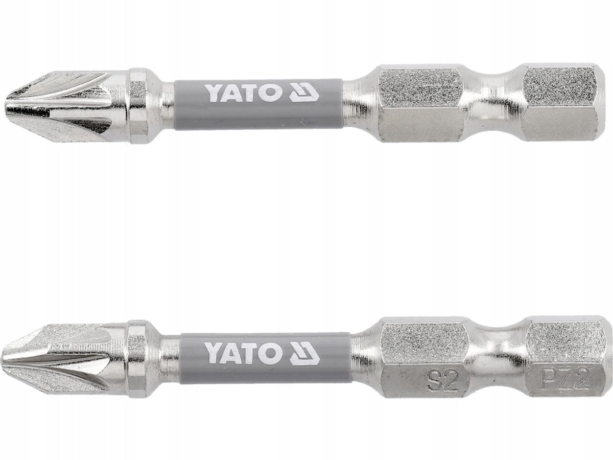 Yato Bity Pozidriv PZ2 1/4" x 50mm Nikkel - 2 Stuks