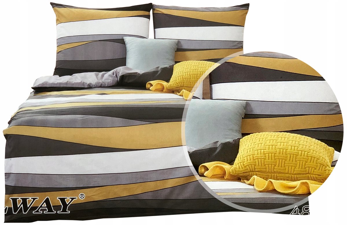 Elway Satine Katoenen Dekbedovertrek Set 160x200cm - Nieuwe Designs