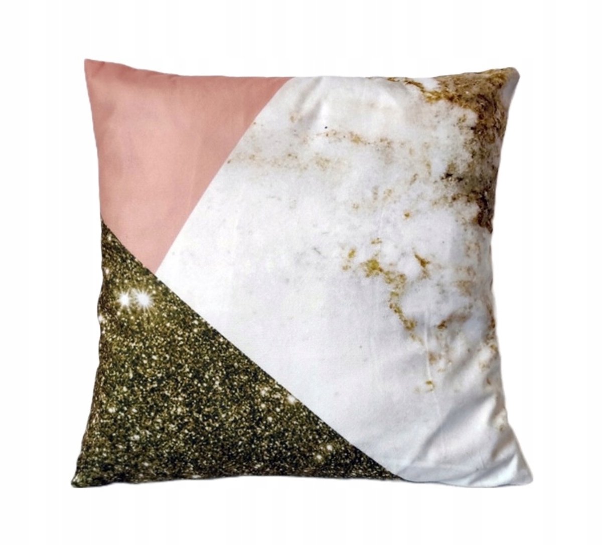 Decoratief kussen 45x45cm - Goud Marmer Grafisch Ontwerp