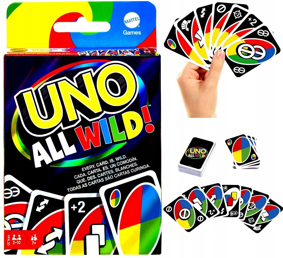UNO All Wild Kaartspel - Allemaal Wilde Kaarten voor Uren Plezier